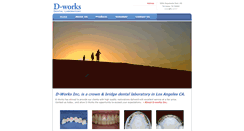 Desktop Screenshot of dworksdentallab.com